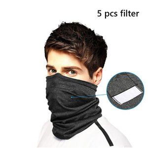 Cooling Head and Face Scarf w/5 Carbon Filters